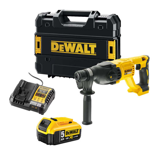 Dewalt DCH133P1 18V XR Brushless SDS Hammer Drill with 1x 5.0Ah