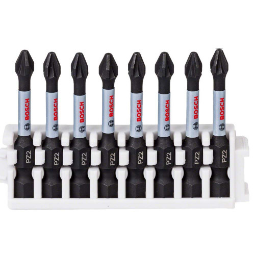 Bosch PZ2 Impact Control Power Bits - Pack of 8 image