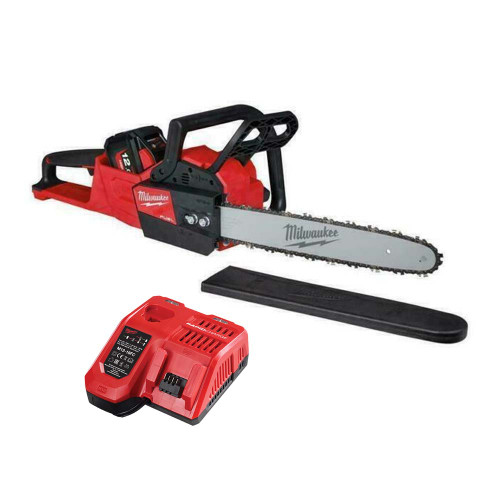 Milwaukee M18 FCHS-121B 18V FUEL 40cm Brushless Chainsaw, 1x 12.0Ah High Output Battery & Fast Charger image