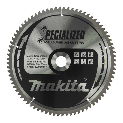 Makita B-33342 Specialized TCT Sawblade 305 x 30mm x 80T image