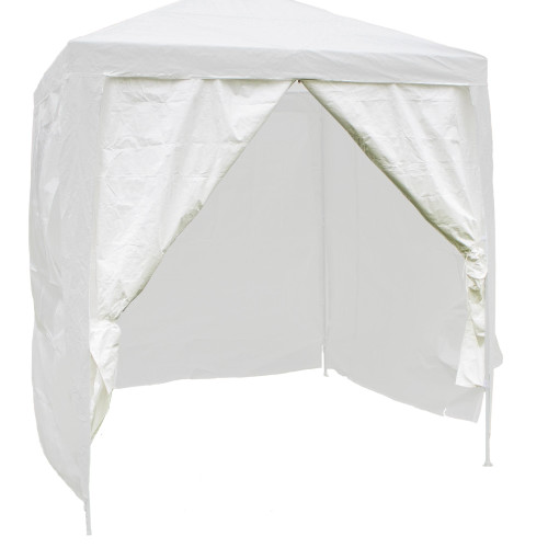 Vaunt Home 2m White Gazebo Curtain Door Side Panel image