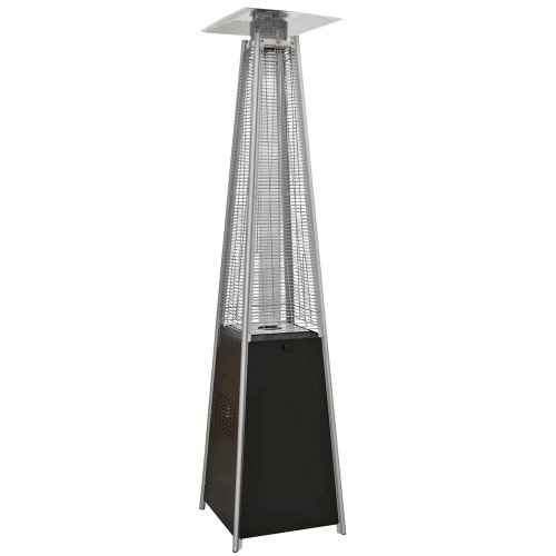 Dellonda 13kW Pyramid Outdoor Garden Gas Flame Patio Heater - Black image