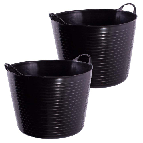 Gorilla Medium 26L Tub - Black - Pack of 2 image
