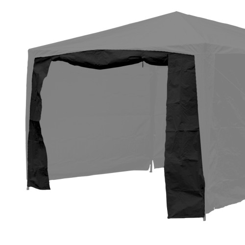 Vaunt Home 3m Black Gazebo Double Door Side Panel image