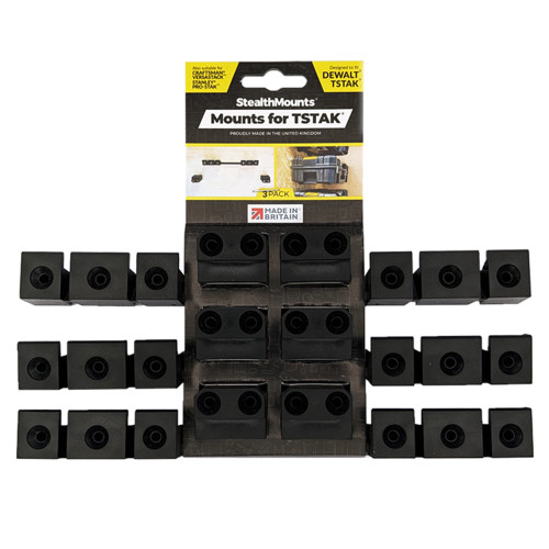 StealthMounts Toolbox Mounts for Dewalt T-STAK Cases - Pack of 3 image