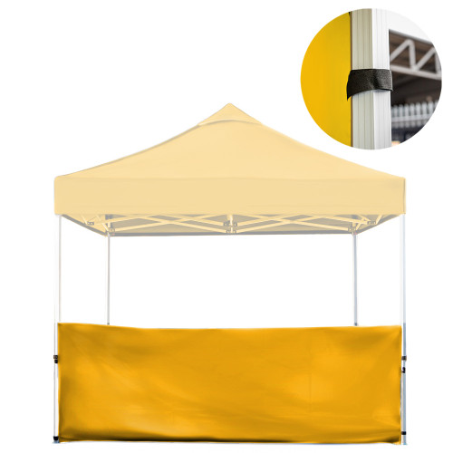 Vaunt 3m x 1m Plain Gazebo Half Side Panel - Yellow image