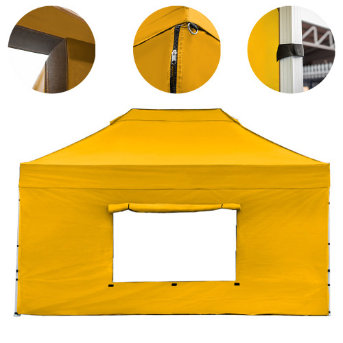 Vaunt X 4.5m x 1.9m Window Gazebo Side Panel - Yellow image