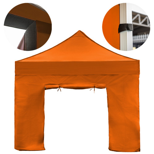 Vaunt 3m x 1.9m Double Door Gazebo Side Panel - Orange image