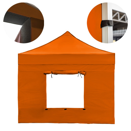 Vaunt 3m x 1.9m Window Gazebo Side Panel - Orange image
