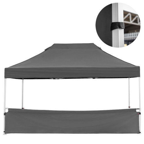 Vaunt X 4.5m x 1m Plain Gazebo Half Side Panel - Grey image