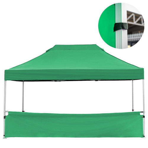 Vaunt X 4.5m x 1m Plain Gazebo Half Side Panel - Green image