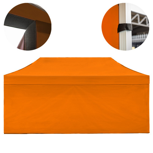 Vaunt 6m x 1.9m Plain Gazebo Side Panel - Orange image