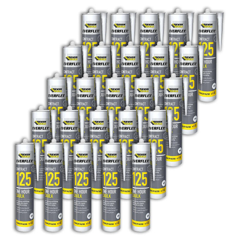Everbuild Everflex Contract 125 One Hour Caulk, 300ml - Box of 25 image