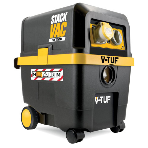 V-Tuf STACK STACKVAC 30L M Class Wet & Dry Storage Dust Extractor with Powertool Syncro image