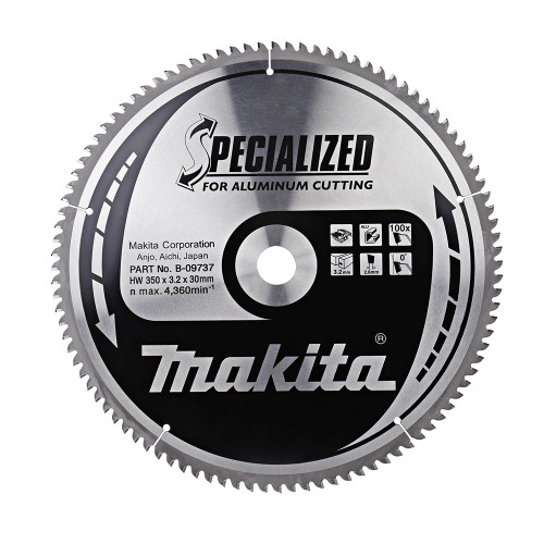 Makita B-09737 350mm x 30mm 100T Specialized Table Saw Blade image