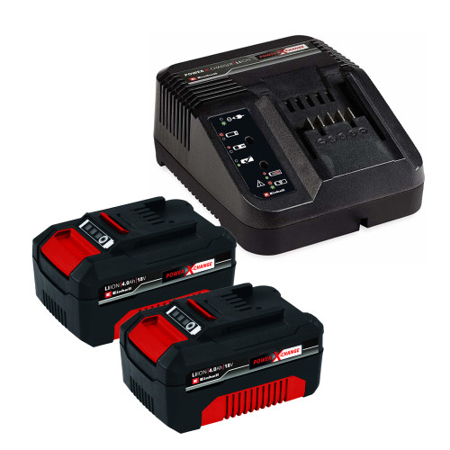 Einhell Starter Power Pack: 2x 4.0Ah 18 Power X-Change Batteries & Charger image