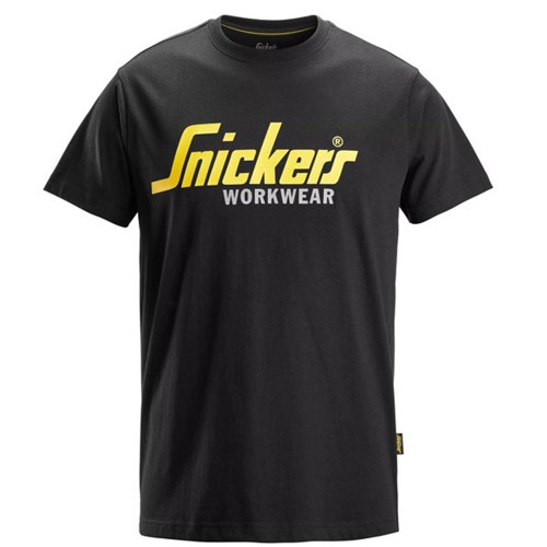 Snickers 2586 Classic Logo T-Shirt - Black image