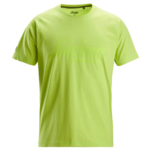 Snickers 2590 Logo T-Shirt - Lime image 1
