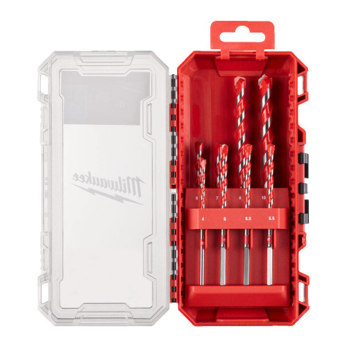 Milwaukee 8 Piece Concrete Drill Bit Set 1 in PACKOUT Compatible Case image