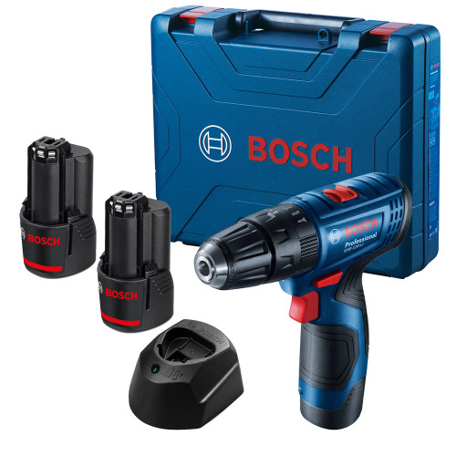 Bosch GSB 120-LI 12V Combi Drill, 2x 2.0Ah Batteries, Charger & Case image