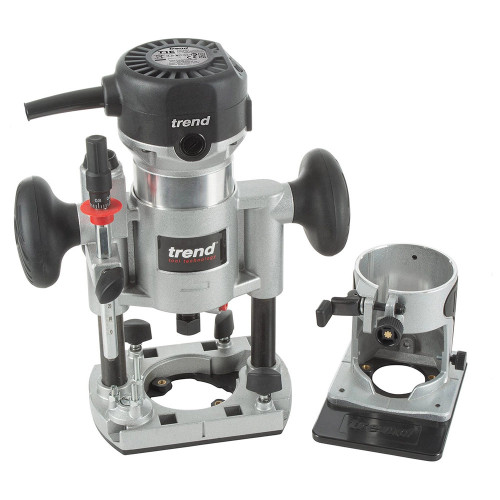 Trend T1EPS 1/4" Electric Dual-Base Trim & Plunge Router - 240V image