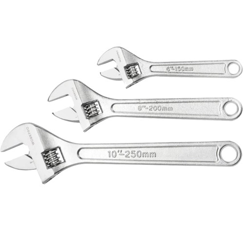 WORKPRO WP202514 150-254mm Adjustable Wrench 3pc Set image