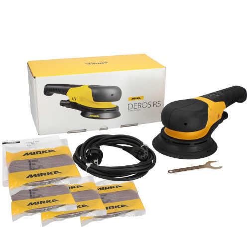 Mirka DEROS RS 600 150mm Brushless Electric Sander & 100x Sanding Discs image