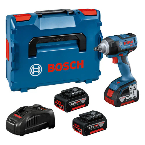 Bosch GDS 18V-330 HC 1/2" Sq. 18V Impact Wrench, 2x 4.0Ah ProCORE Batteries, Charger & Case image