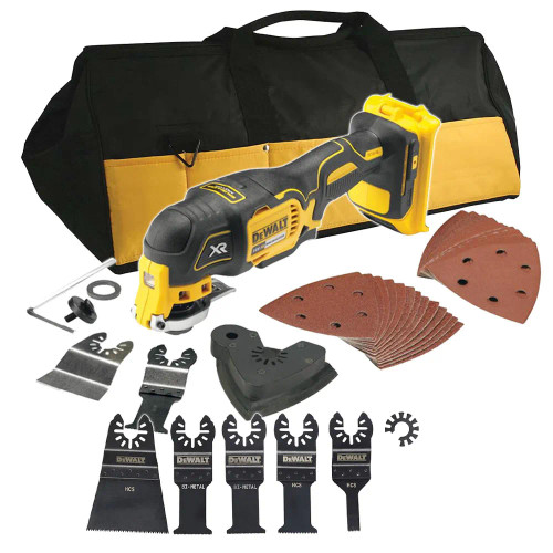 Dewalt DCS355N 18V XR Brushless Multi Tool  - Body, 34x Accessories & Duffel Bag image