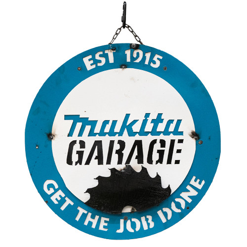 Dream Drives Makita Garage Round Hand Made Metal Sign image