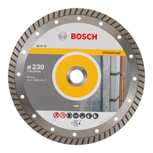 Bosch 230mm x 22.23mm Standard Universal Turbo Diamond Cutting Disc image