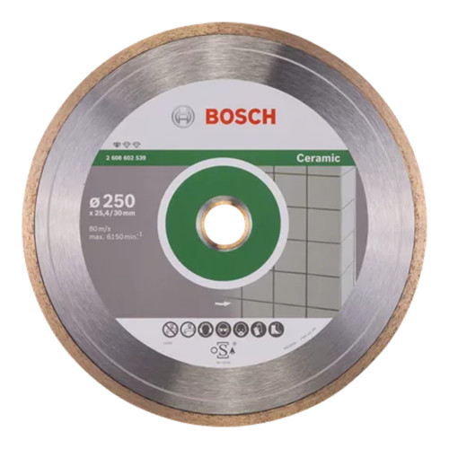Bosch 250mm x 25.4mm / 20mm Standard Ceramic Diamond Cutting Disc image