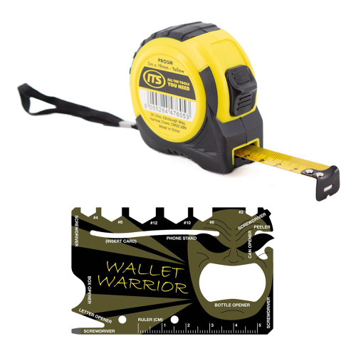ITS 5m Tape Measure and Wallet Warrior