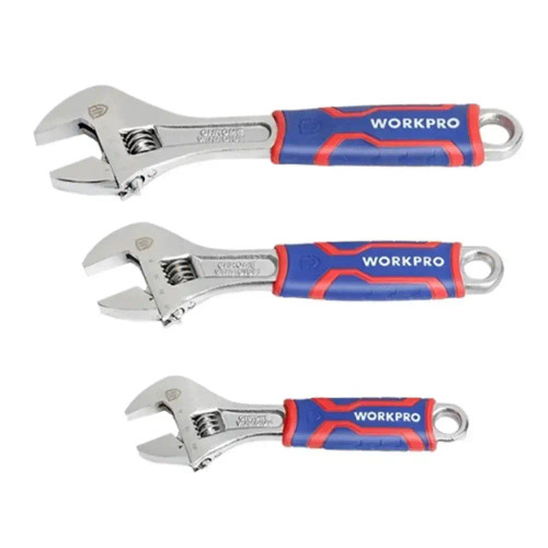WORKPRO WP202515 3 Piece Adjustable Wrench Set image