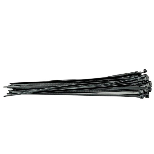 Draper 4.8 x 300mm Black Cable Ties - Pack of 100 image