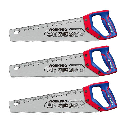WORKPRO WP215008 550mm SK5 7TPI Hand Saw - Pack of 3 image
