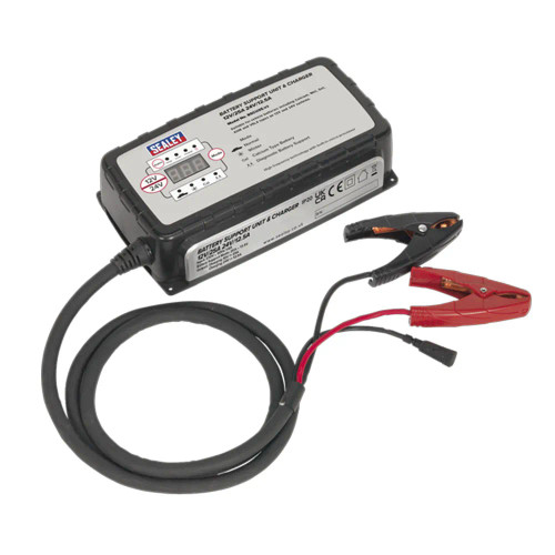 Sealey 12V-25A/24V-12.5A Battery Support Unit & Charger image