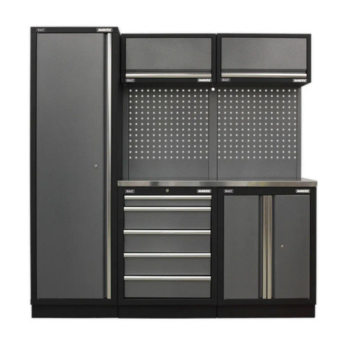 Sealey APMSSTACK02SS Superline PRO Storage System with Stainless Steel Worktop image