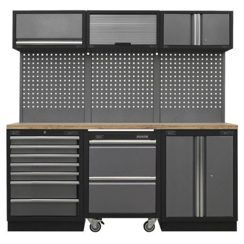 Sealey APMSSTACK12W Superline PRO Storage System with Wood Worktop image