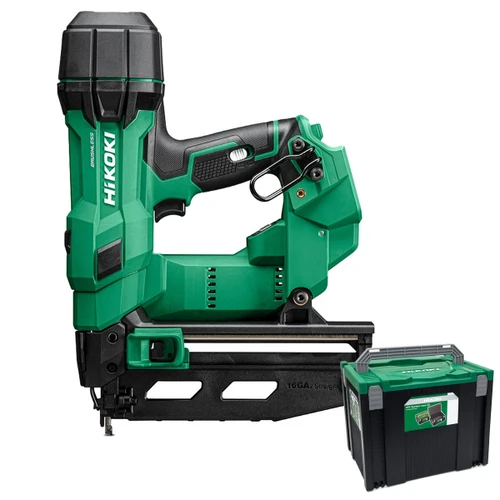 Hikoki NT1865DSAW9Z 18V Brushless 16G Straight Finish Nail Gun - Body & Case image