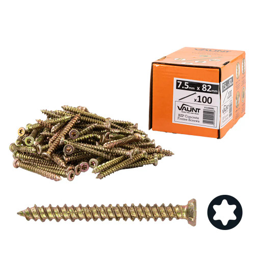 Vaunt 7.5 x 82mm Concrete Frame Screws - Box of 100 image