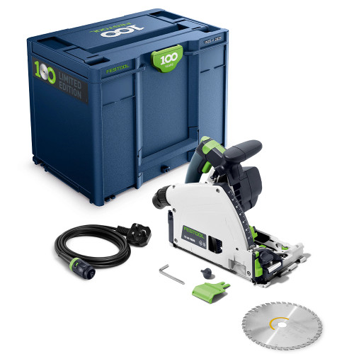 Festool 100 Years Limited Edition TS 60 KEBQ-Plus 240V Plunge-Cut Saw with Systainer Case image