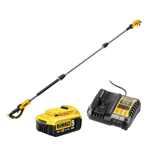 Dewalt DCMPP569 18V XR Pole Pruner, 1x 5.0Ah Battery & Charger image
