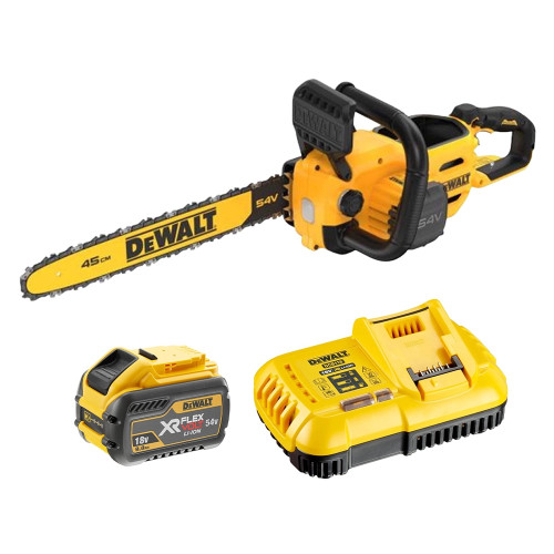 Dewalt DCMCS574X1 XR FLEXVOLT Brushless 45cm Chainsaw, 1x 9.0Ah 54V XR FLEXVOLT Battery & Charger image