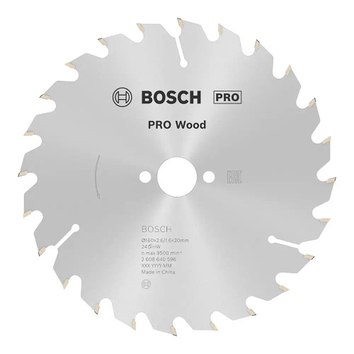Bosch PRO Optiline 160mm x 20mm 24T Wood Circular Saw Blade image