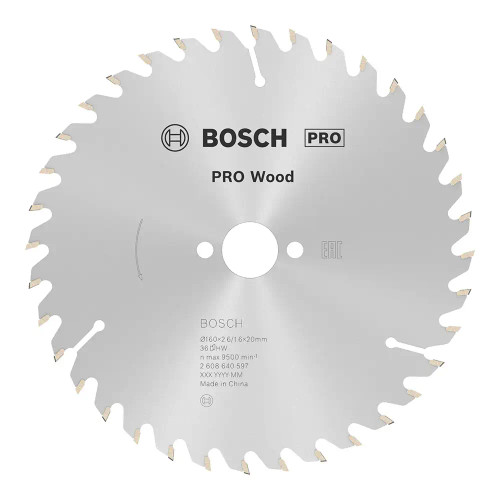 Bosch PRO Optiline 160mm x 20mm 36T Wood Circular Saw Blade image