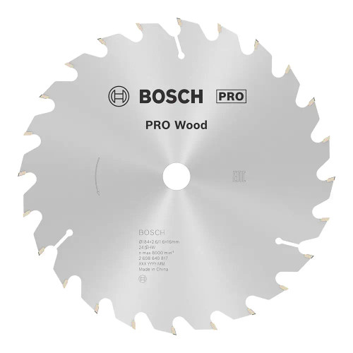 Bosch PRO Optiline 184mm x 16mm 24T Wood Circular Saw Blade image