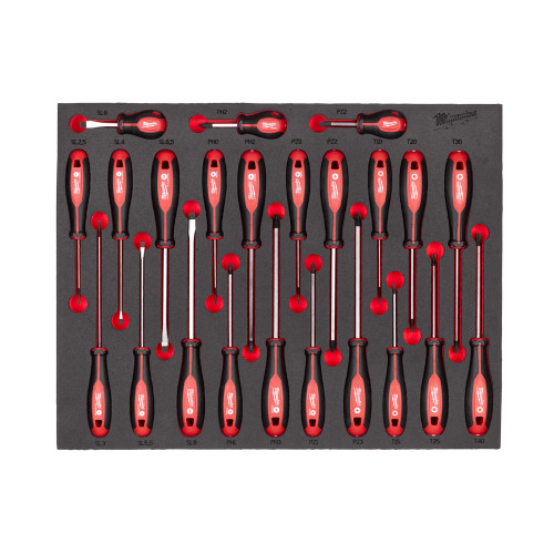Milwaukee 23 Piece TriLobe Screwdriver Set In Foam Insert image