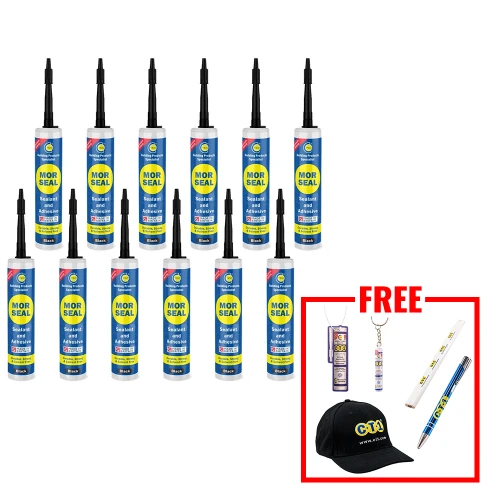 C-TEC Morseal Premium Hybrid Sealant and Adhesive Black - Box of 12 image