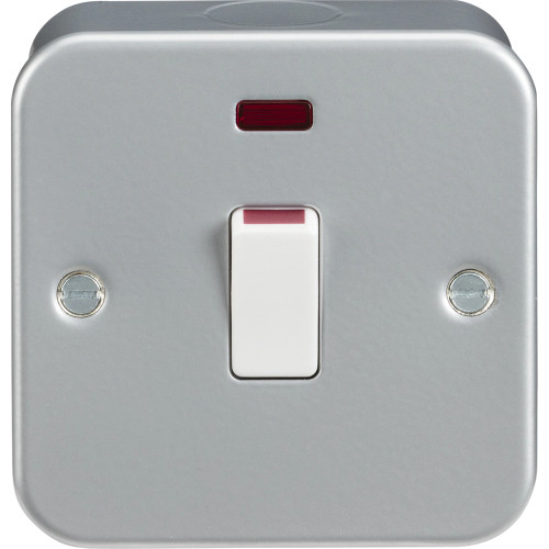 Knightsbridge M8341N Metal Clad 20A 1G DP Neon Switch image Knightsbridge M8341N Metal Clad 20A 1G DP Neon Switch image